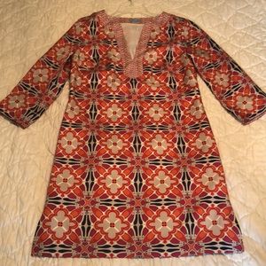 J McClaughlin silk tunic dress sz 6. EUC.